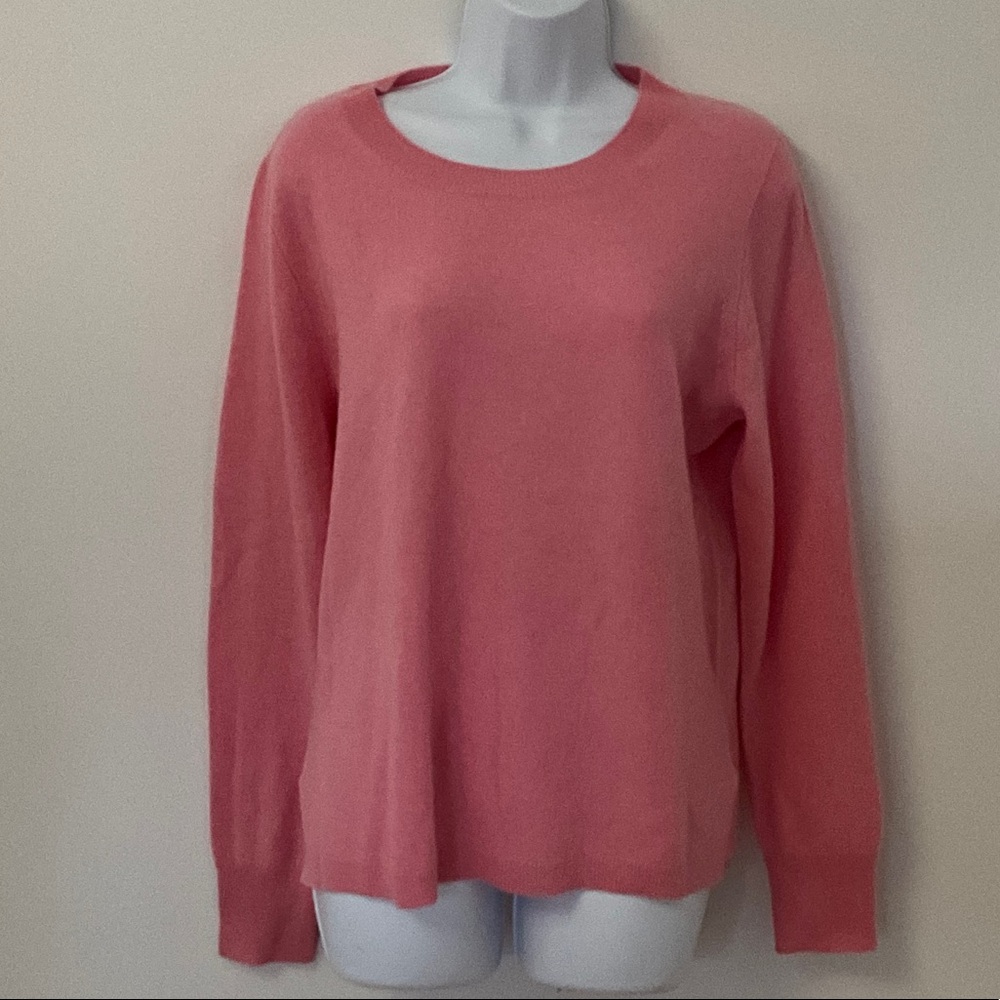J. Crew Pink Cashmere Crew Neck Sweater  New with Tag